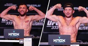 UFC 333: აწონვების ცერემონიალი ჩატარდა - წონა მხოლოდ ერთმა მებრძოლმა ვერ ჩააბარა