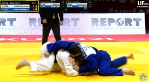 ონისე სანებლიძემ აზერბაიჯანელი მეტოქე დაამარცხა და 1/4-ფინალში გავიდა