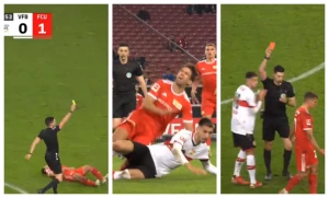 შტუტგარტის ფეხბურთელმა 35 წამში ორი ყვითელი ბარათი მიიღო