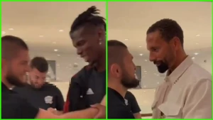 რიო ფერდინანდისა და ხაბიბ ნურმაგომედოვის პირისპირ დგომი