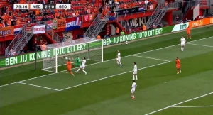 ნიდერლანდების მესამე გოლი საქართველოს ნაკრების კარში (ვიდეო)