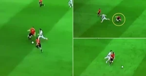 ლაპორტეს საოცარი ვარდნა ესპანეთის ნაკრებში სადებიუტო მატჩში (ვიდეო)