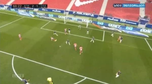 სუარესმა ატლეტიკო მატჩის მიწურულს წინ გაიყვანა (ვიდეო)