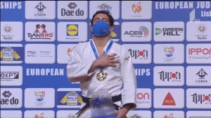 ლაშა ბექაურმა ლისაბონში საქართველოს ჰიმნი ააჟღერა (ვიდეო)