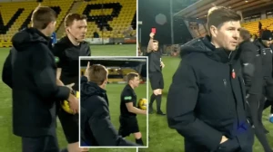 ჯერარდისა და მთავარი არბიტრის დაპირისპირება ლეგენდის გაძევებით დასრულდა (ვიდეო)