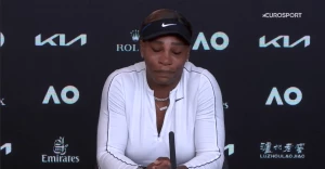 სერენა უილიამსმა ავსტრალიის ღია პირველობიდან გამოვარდნის შემდეგ ცრემლები ვერ შეიკავა