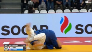 ლაშა ბექაურმა იაპონელი მეტოქე იპონით დაამარცხა