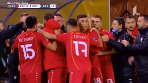 საკამათო მომენტი - მსაჯმა ჩრდილოეთ მაკედონიას თერთმეტმეტრიანი აჩუქა (ვიდეო)