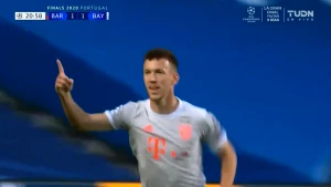 ივან პერიშიჩის გოლი ბარსელონას კარში (ვიდეო)