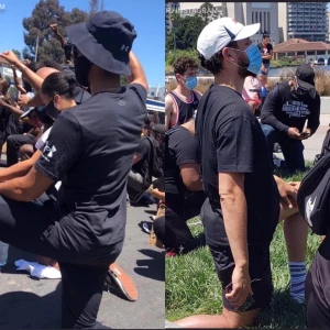 აშშ-ში მასშტაბურ აქციას სტეფ კარი და კლეი ტომპსონი შეუერთდნენ (ფოტოები)