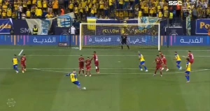 კრიშტიანუ რონალდუმ საუდის არაბეთში გოლი ჯარიმიდან გაიტანა