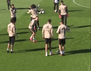 სახალისო მომენტი რეალის ვარჯიშიდან (ვიდეო)