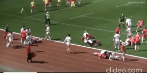 ფედერალ 1 - ხელჩართული ჩხუბი და 7 წითელი ბარათი (ვიდეო)