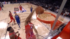 უიშვიათესი მომენტი ALL STAR-ზე: მარტოდ მყოფმა იანისმა ცარიელ ფართან ვერ ჩატენა (ვიდეო)