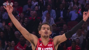 ტრეი იანგმა მეორე მეოთხედი საკუთარი ნახევრიდან ჩაგდებული სამქულიანით დახურა (ვიდეო)