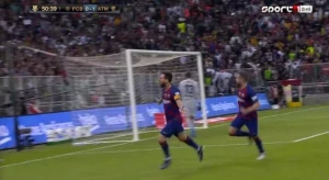 მესის შესანიშნავი გოლი ატლეტიკოს კარში (ვიდეო)