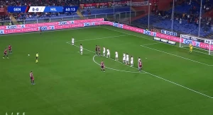 ლასა შონეს ჯარიმა მილანის კარში (ვიდეო)