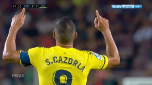 სანტი კაზორლას ულამაზესი გოლი ბერსელონას კარში (ვიდეო)