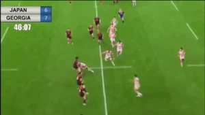 გავიხსენოთ: ვიტო კოლელიშვილის დაჯახება და გათიშული იაპონელი მორაგბე (ვიდეო)