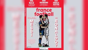 "FRANCE FOOTBALL"-ის პროვოკაცია - ჟურნალის გარეკანზე რონალდუ და მესი ერთმანეთს კოცნიან!