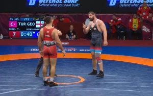 "გამოხვალ შენ გარეთ..." - გაბრაზებული გენო პეტრიაშვილის რეაქცია თურქი სპორტსმენის უხეშ საქციელზე (ვიდეო)