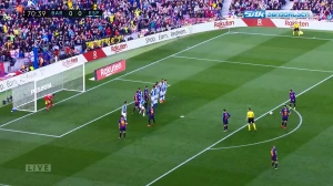 ლეო მესის ულამაზესი ჯარიმა ესპანიოლის კარში (ვიდეო)