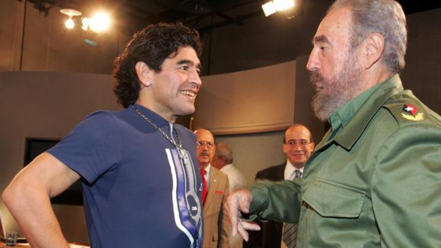 maradona fidel castro