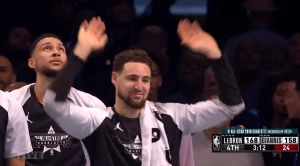 ირვინგისა და ლებრონის ტრადიციული ულამაზესი კომბინაცია და გაკვირვებული ტომპსონი (ვიდეო)