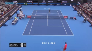 ნიკოლოზ ბასილაშვილის და დელ პოტროს ულამაზესი გათამაშება და ქართველი ჩოგბურთელის დიდებული ქულა (ვიდეო)