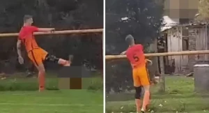 ხორვატმა ფეხბურთელმა მატჩისას ქათამი მოკლა და წითელი ბარათი მიიღო (ვიდეო)