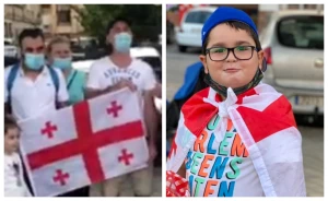 ქართველი ემიგრანტები ლოკომოტივს სტადიონთან დახვდნენ (ვიდეო)