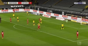 ლევანდოვსკის მე-13 გოლი სეზონში - პოლონელმა ბაიერნი დორტმუნდთან დააწინაურა (ვიდეო)