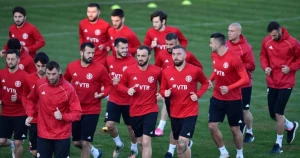 საქართველოს ნაკრებმა მაკედონიასთან მატჩამდე პირველად, არასრულფასოვანი შემადგენლობით ივარჯიშა (ფოტო)