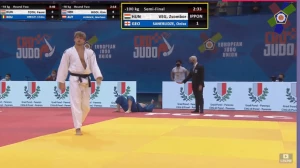 23 წლამდელთა ევროპის ჩემპიონატი - ონისე სანებლიძე ბრინჯაოს მედლისთვის იჭიდავებს (ვიდეო)