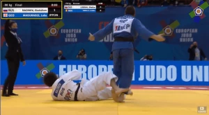 რუსი მეტოქე დამარცხებულია - ლუკა მაისურაძე ევროპის ჩემპიონია (ვიდეო)