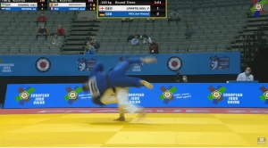 ვარლამ ლიპარტელიანი ევროპის ჩემპიონატის 1/4 ფინალში საოცარი იპონით გავიდა (ვიდეო)