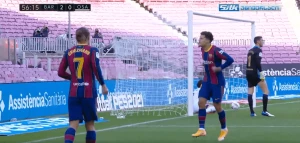 გრიზმანის შესანიშნავი მოქმედება კოუტინიომ გოლით დაასრულა (ვიდეო)