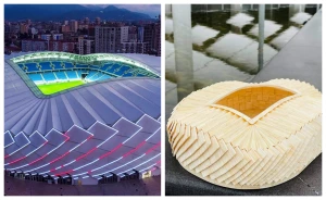 ფანმა ასანთის ღერებისგან ბათუმის სტადიონის ასლი შექმნა