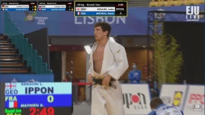 ლაშა ბექაურმა ევროპის ჩემპიონატი გამარჯვებით დაიწყო (ვიდეო)