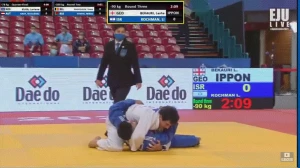 ლაშა ბექაური ევროპის ჩემპიონატის 1/4 ფინალშია (ვიდეო)