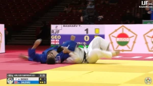 გელა ზაალიშვილი მსოფლიო ჩემპიონატის 1/2-ფინალში ბაშაევთან იპონით დამარცხდა (ვიდეო)