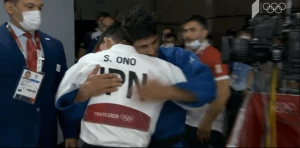 შოჰეი ონოს და შავდათუაშვილის თბილი შეხვედრა ფინალის შემდეგ, ტატამს მიღმა (ვიდეო)