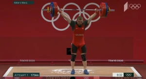 ანტონ პლესნოიმ ატაცში პირველ ცდაზე 173 კილო ასწია (ვიდეო)