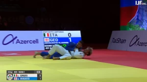 მოგება იპონით - ვლადიმერ ახალკაცი ბაქოს გრანდ სლემის 1/4-ფინალშია | VIDEO