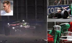 მიკ შუმახერის საშინელი ავარია საუდის არაბეთის გრანპრიზე | VIDEO