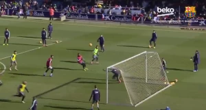 ლიონელ მესიმ ვარჯიშზე ლამაზი გოლი გაიტანა (ვიდეო)