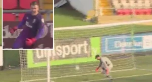 მეკარემ გოლი 75 მეტრიდან გაიტანა და არანორმალურად აღნიშნა (ვიდეო)