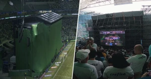 სტადიონზე მისულ ასობით გულშემატკივარს, მატჩის ყურება ეკრანზე მოუწია | VIDEO