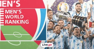 FIFA-მ რეიტინგი განაახლა: არგენტინა დაწინაურდა, გერმანია ათეულს მიღმა დარჩა