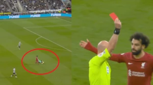 ნიკ პოუპის გაძევება ლივერპულთან მატჩში